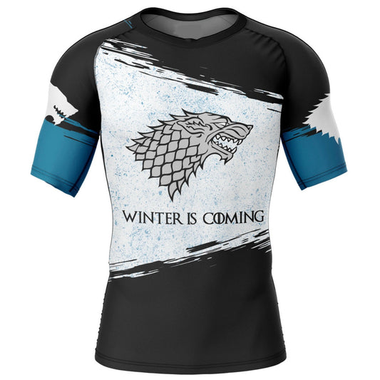 Game of Thrones Stark Premium Rash Guard - LONG OR SHORT SLEEVE - MADE TO ORDER 2 WEEK DISPATCH