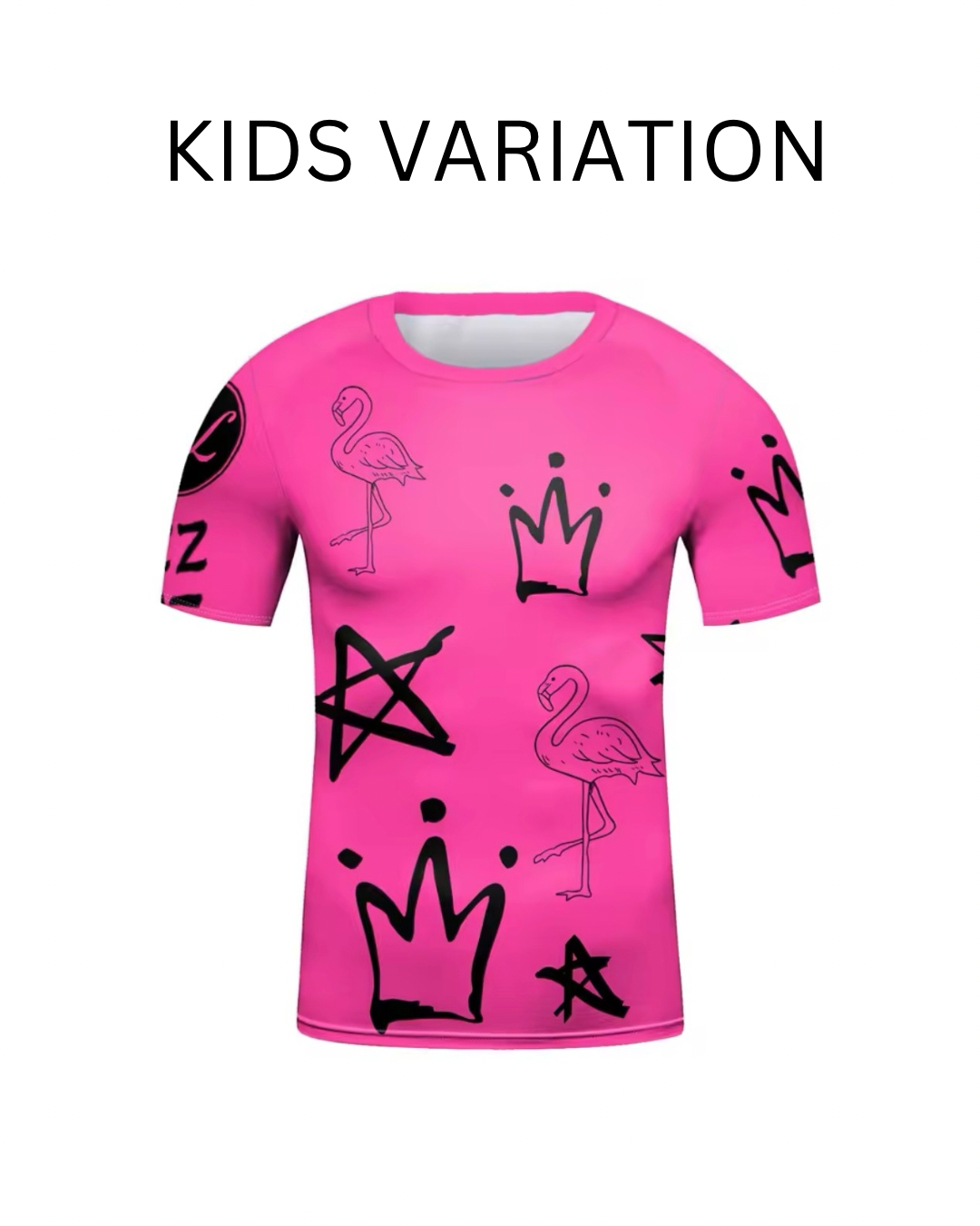 Pink Flamingo Premium BJJ No Gi / MMA Set. Rash Guard, Shorts & Spats - MADE TO ORDER 2 WEEK DISPATCH