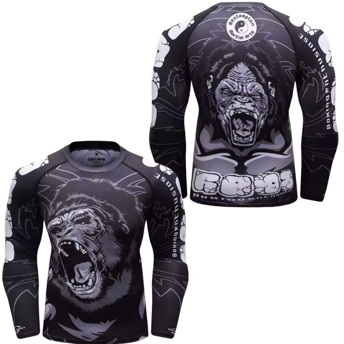 Gorilla Premium BJJ No Gi / MMA Set. Rash Guard, Shorts & Spats - MADE TO ORDER 2 WEEK DISPATCH