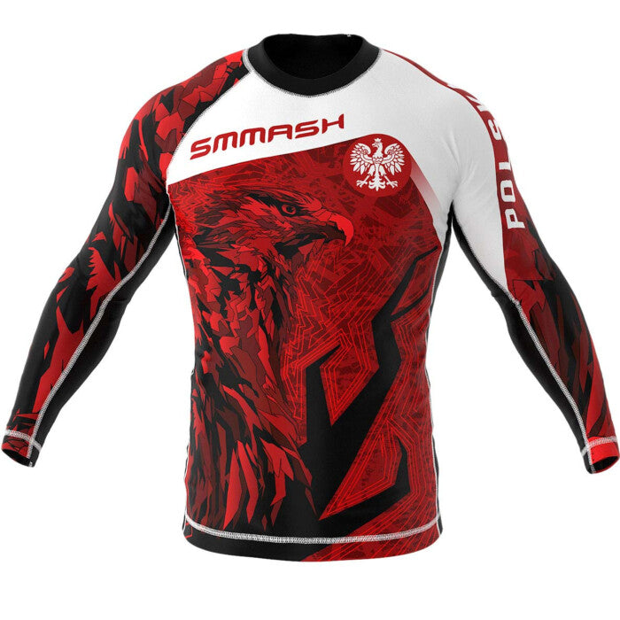 Polska (Poland) Premium Long Sleeve BJJ Rash Guard