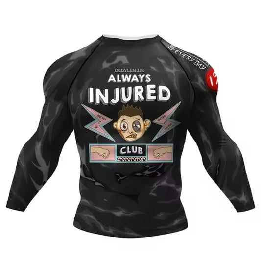 Always Injured Premium BJJ / MMA Rash Guard - LONG & SHORT SLEEVE VARIATIONS - MADE TO ORDER 2 WEEK DISPATCH