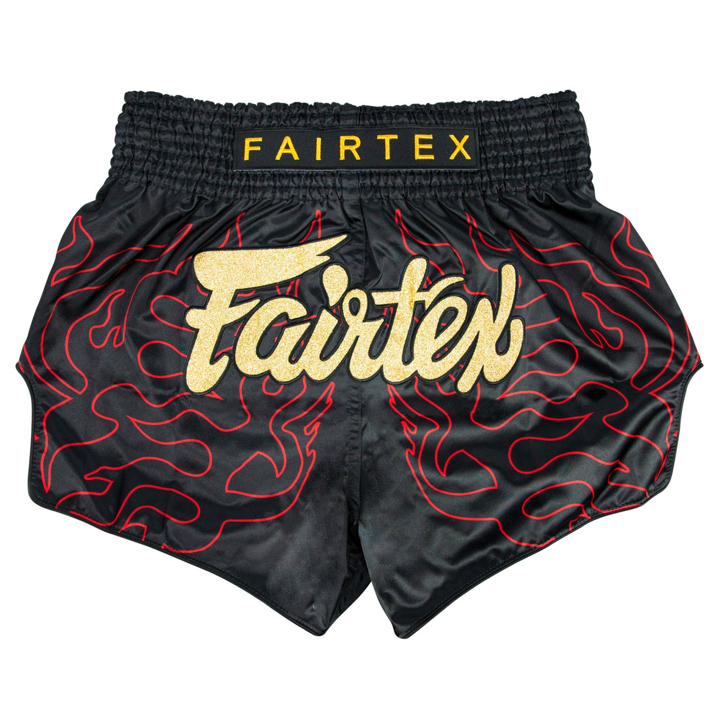 Fairtex Slim Cut Muay Thai Fight Shorts - Black Lava