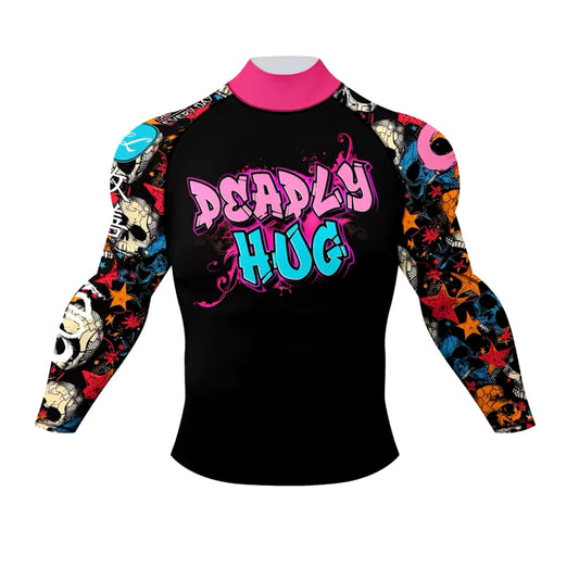 Deadly Hug Premium Long Sleeve BJJ Rash Guard