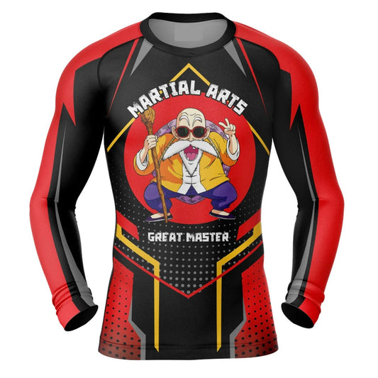 Dragon Ball Z Turtle School Master Roshi Premium Rash Guard - LONG OR SHORT SLEEVE - MADE TO ORDER 2 WEEK DISPATCH