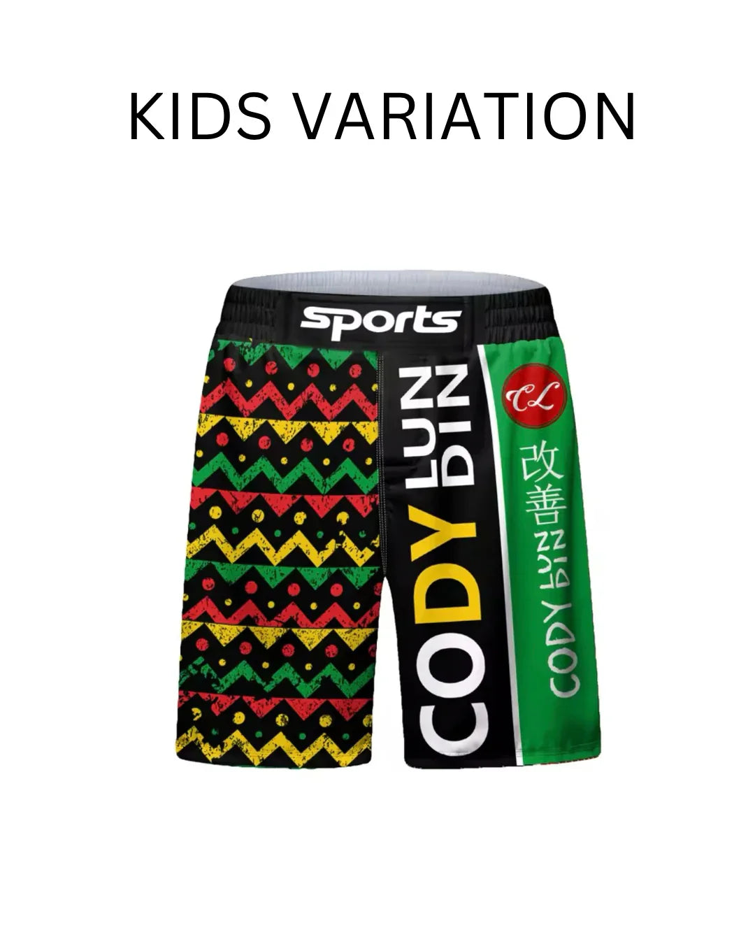Reggae Premium BJJ No Gi / MMA Grappling Shorts - MADE TO ORDER 2 WEEK DISPATCH