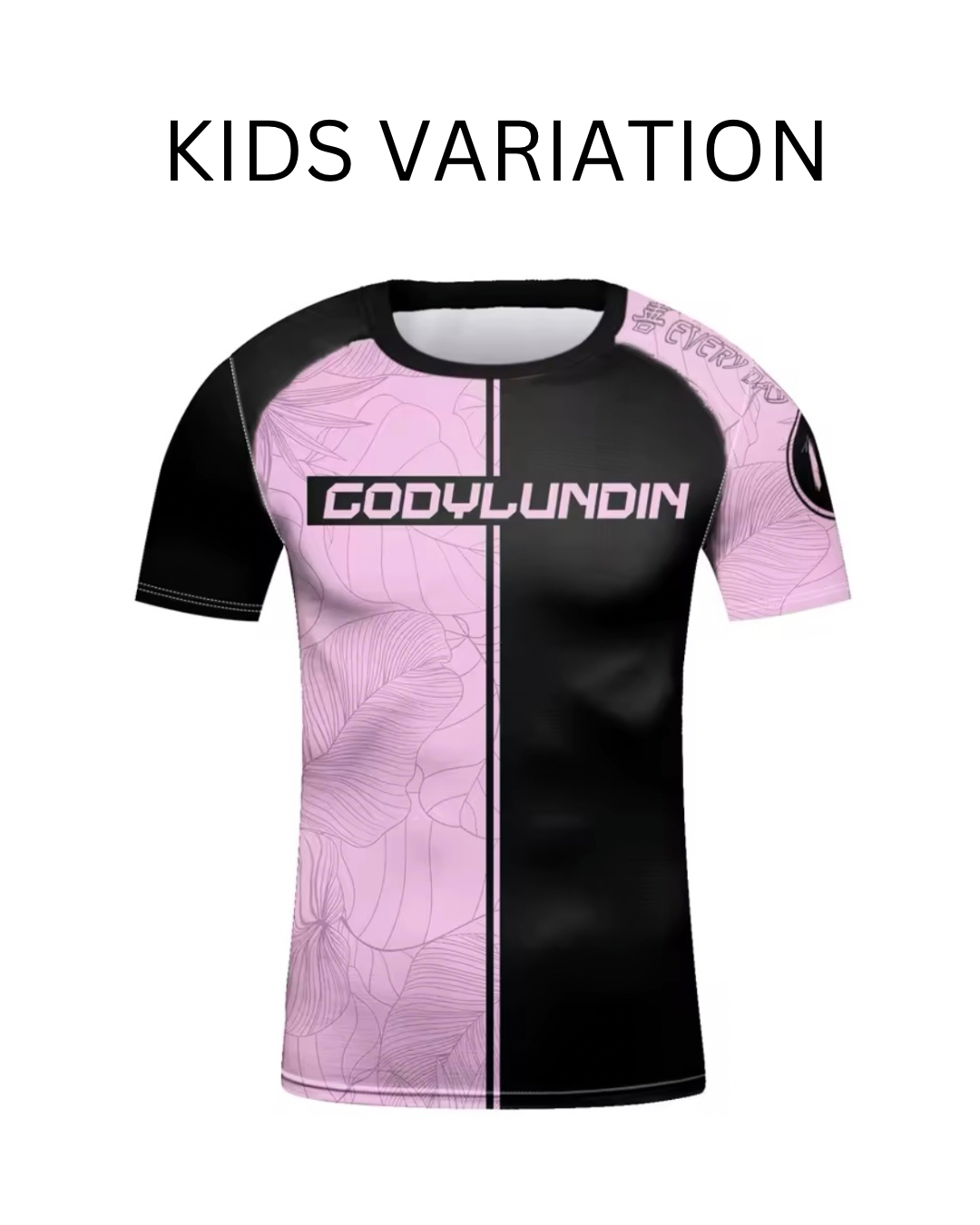 Black & Pink Premium BJJ No Gi / MMA Set. Rash Guard, Shorts & Spats - MADE TO ORDER 2 WEEK DISPATCH