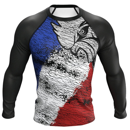 France (La France) Premium Rash Guard - LONG OR SHORT SLEEVE - MADE TO ORDER 2 WEEK DISPATCH