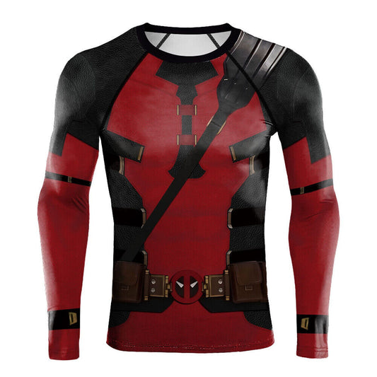 Deadpool Premium Long Sleeve BJJ Rash Guard