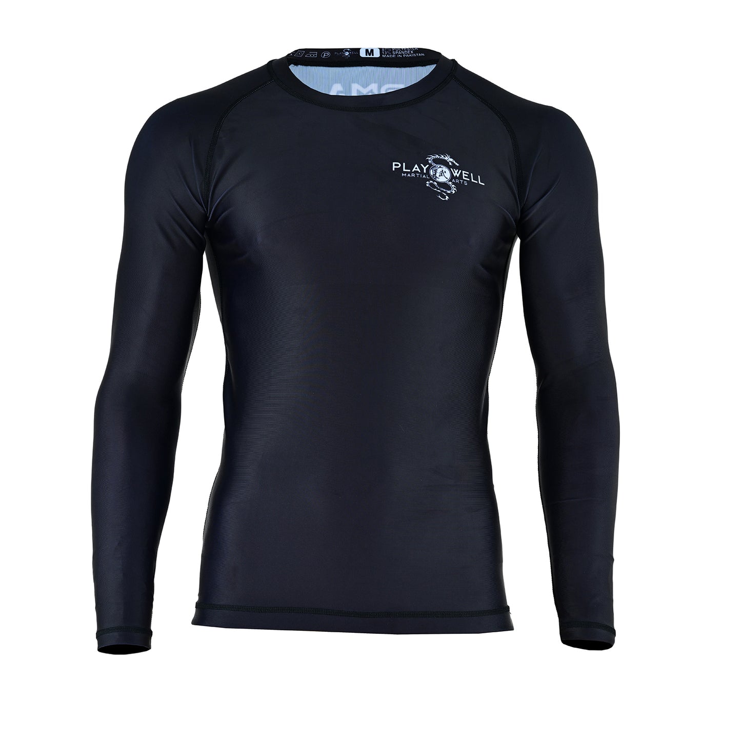 Playwell Black No Gi Long Sleeve Rash Guard