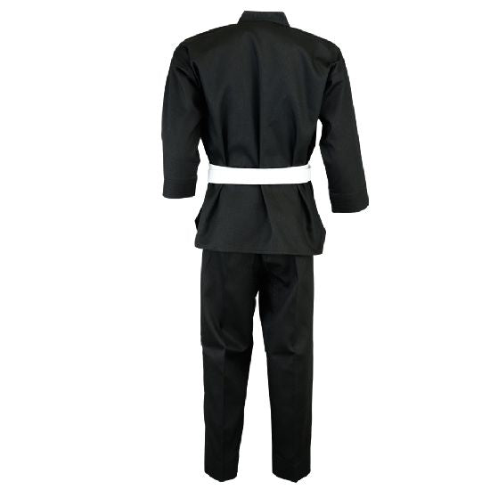 Karate Black V-Neck Pull Over Uniform : Children - 9oz