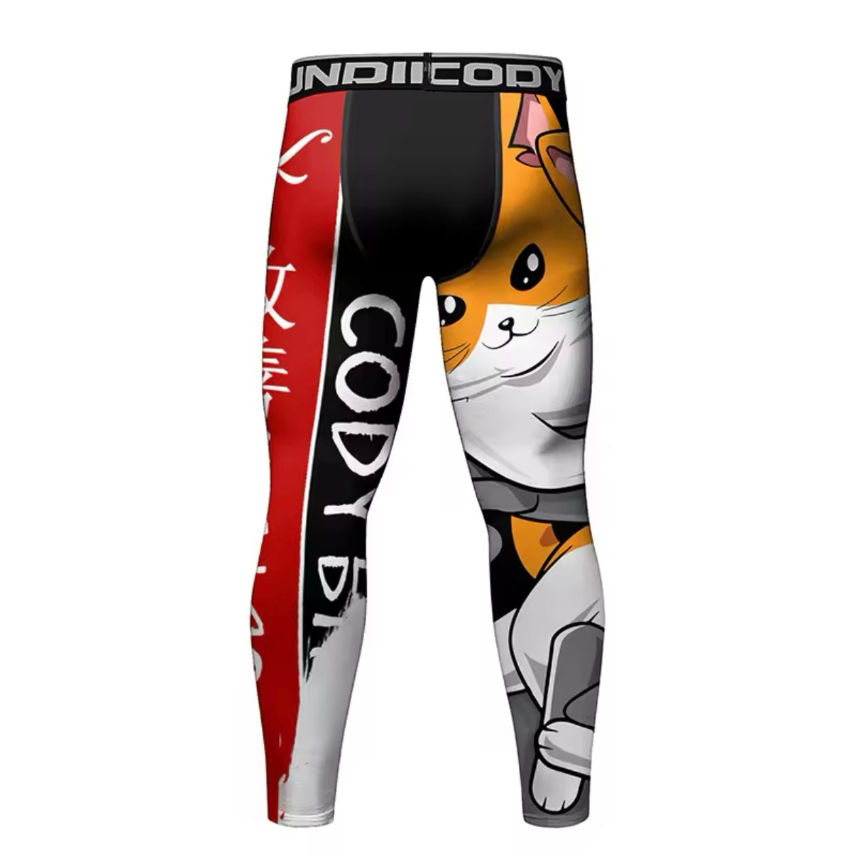 Cat Premium Compression Spats for BJJ, MMA, Wrestling, CrossFit, Yoga, Running, Cycling, and More - MADE TO ORDER 2 WEEK DISPATCH