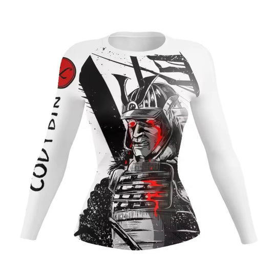 Women’s Samurai Warrior Premium BJJ / MMA Rash Guard - MADE TO ORDER 2 WEEK DISPATCH