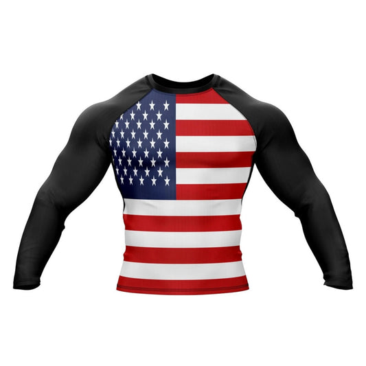 United States of America Premium Rash Guard - LONG OR SHORT SLEEVE - MADE TO ORDER 2 WEEK DISPATCH