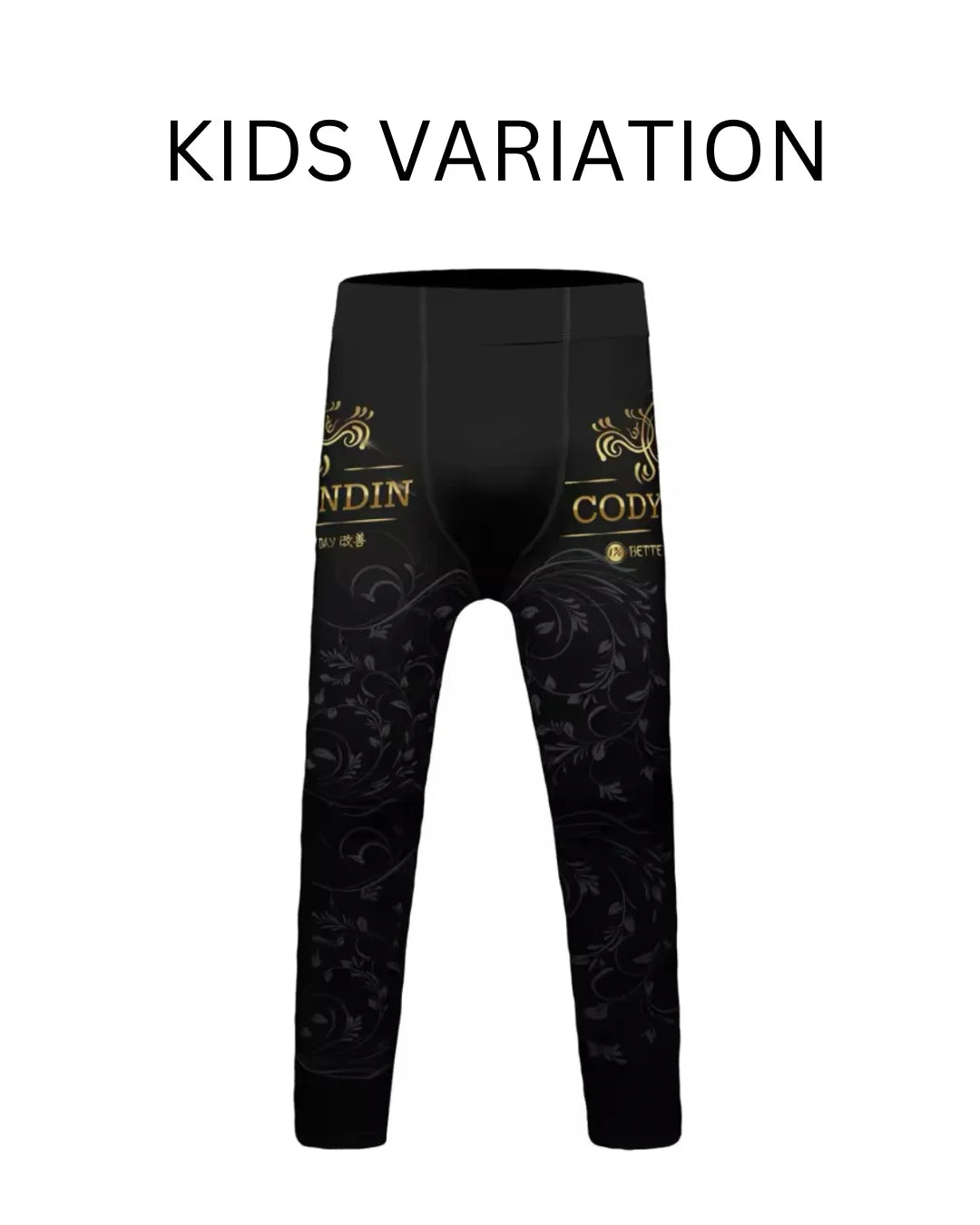 Black & Good Premium Compression Spats for BJJ, MMA, Wrestling, CrossFit, Yoga, Running, Cycling, and More - MADE TO ORDER 2 WEEK DISPATCH