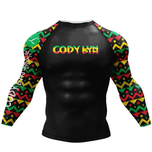 Reggae Premium BJJ / MMA Rash Guard - LONG & SHORT SLEEVE VARIATIONS - MADE TO ORDER 2 WEEK DISPATCH