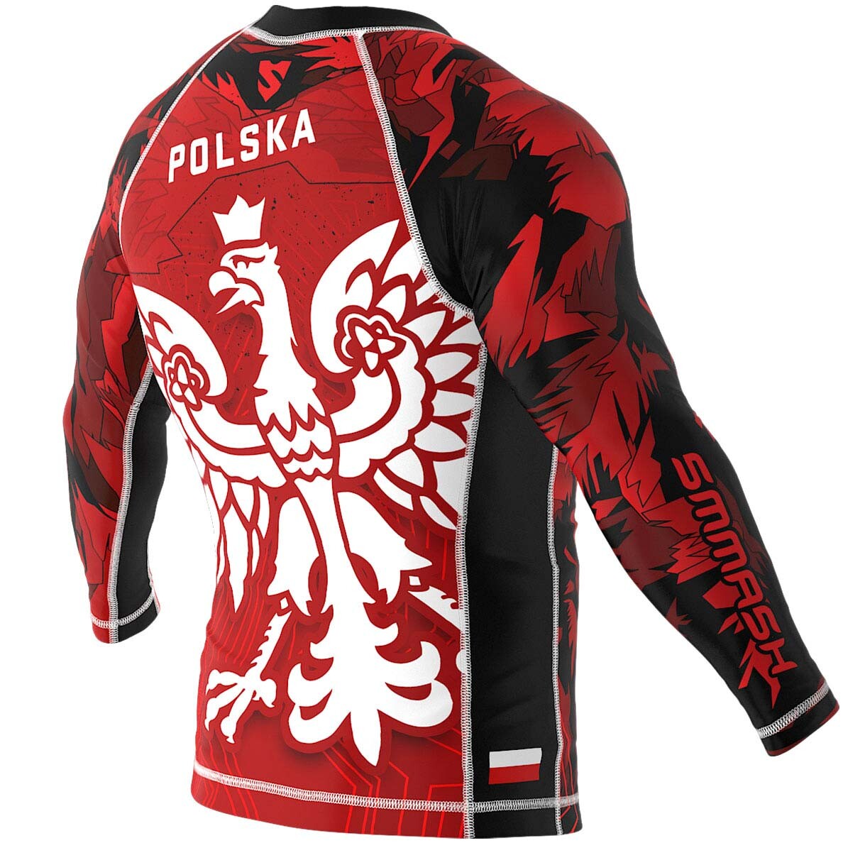 Polska (Poland) Premium Long Sleeve BJJ Rash Guard