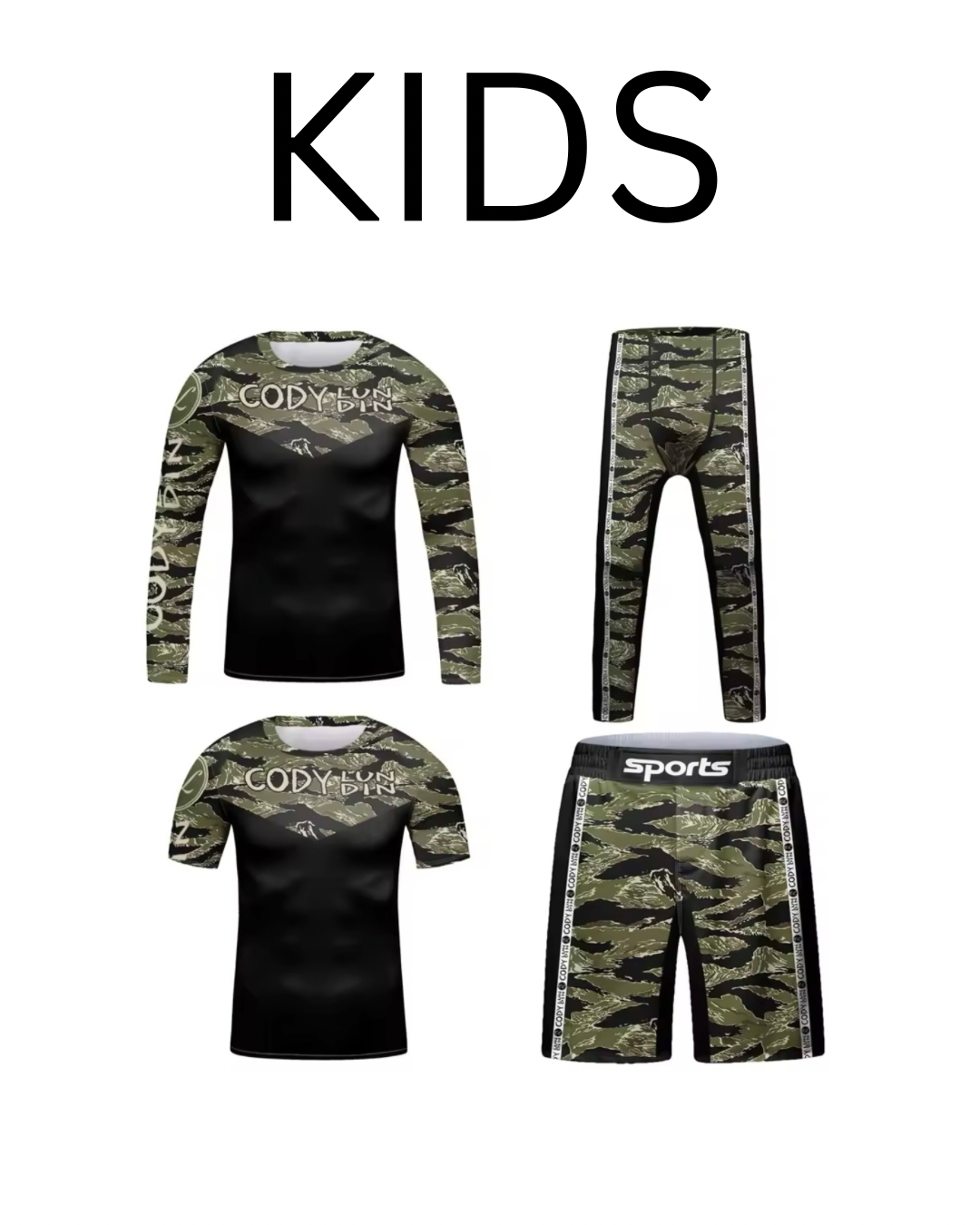 Green Canopy Premium BJJ No Gi / MMA Set. Rash Guard, Shorts & Spats - MADE TO ORDER 2 WEEK DISPATCH