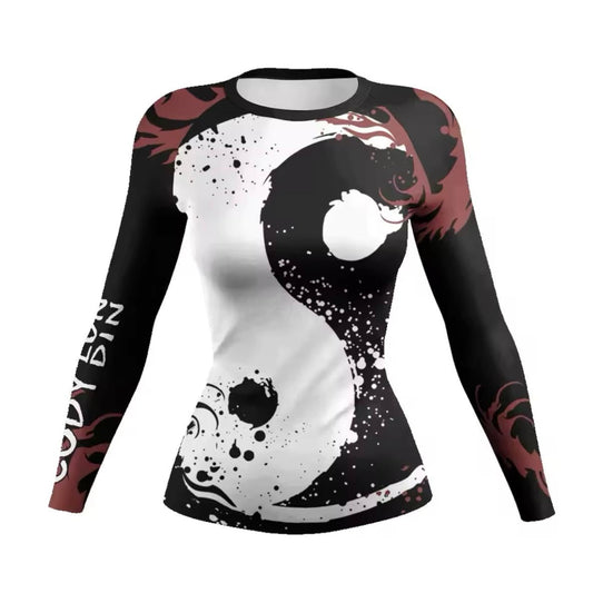 Women’s Yin Yang Premium BJJ / MMA Rash Guard - MADE TO ORDER 2 WEEK DISPATCH