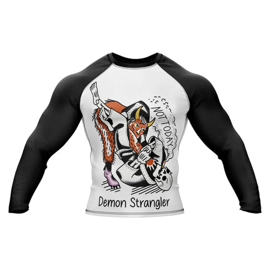 Demon Strangler Premium Rash Guard - LONG OR SHORT SLEEVE - MADE TO ORDER 2 WEEK DISPATCH