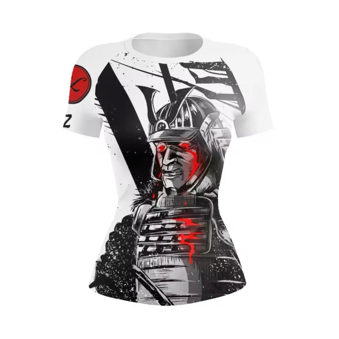 Women’s Samurai Warrior Premium BJJ / MMA Rash Guard - MADE TO ORDER 2 WEEK DISPATCH
