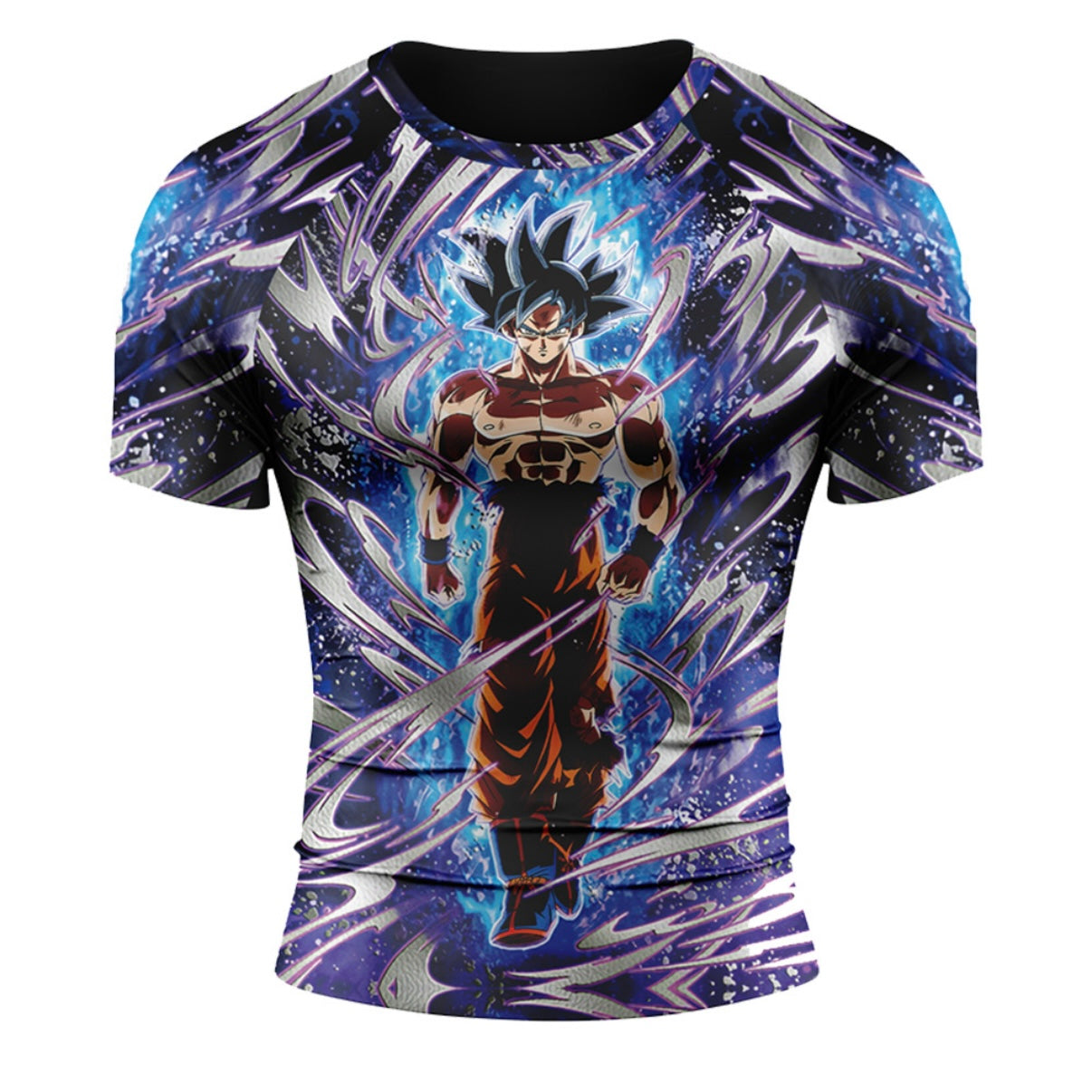 Dragon Ball Z Goku Print Premium Short Sleeve Rash Guard - MADE TO ORDER 2 WEEK DISPATCH