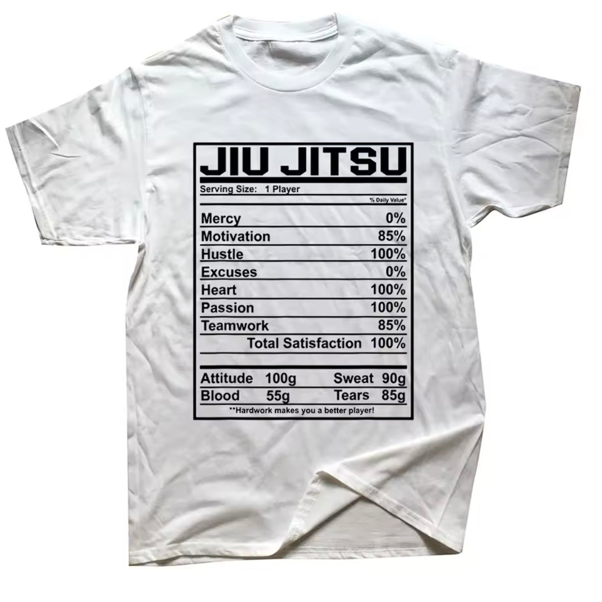 Jiu Jitsu Serving White T-Shirt - MADE TO ORDER 2 WEEK DISPATCH