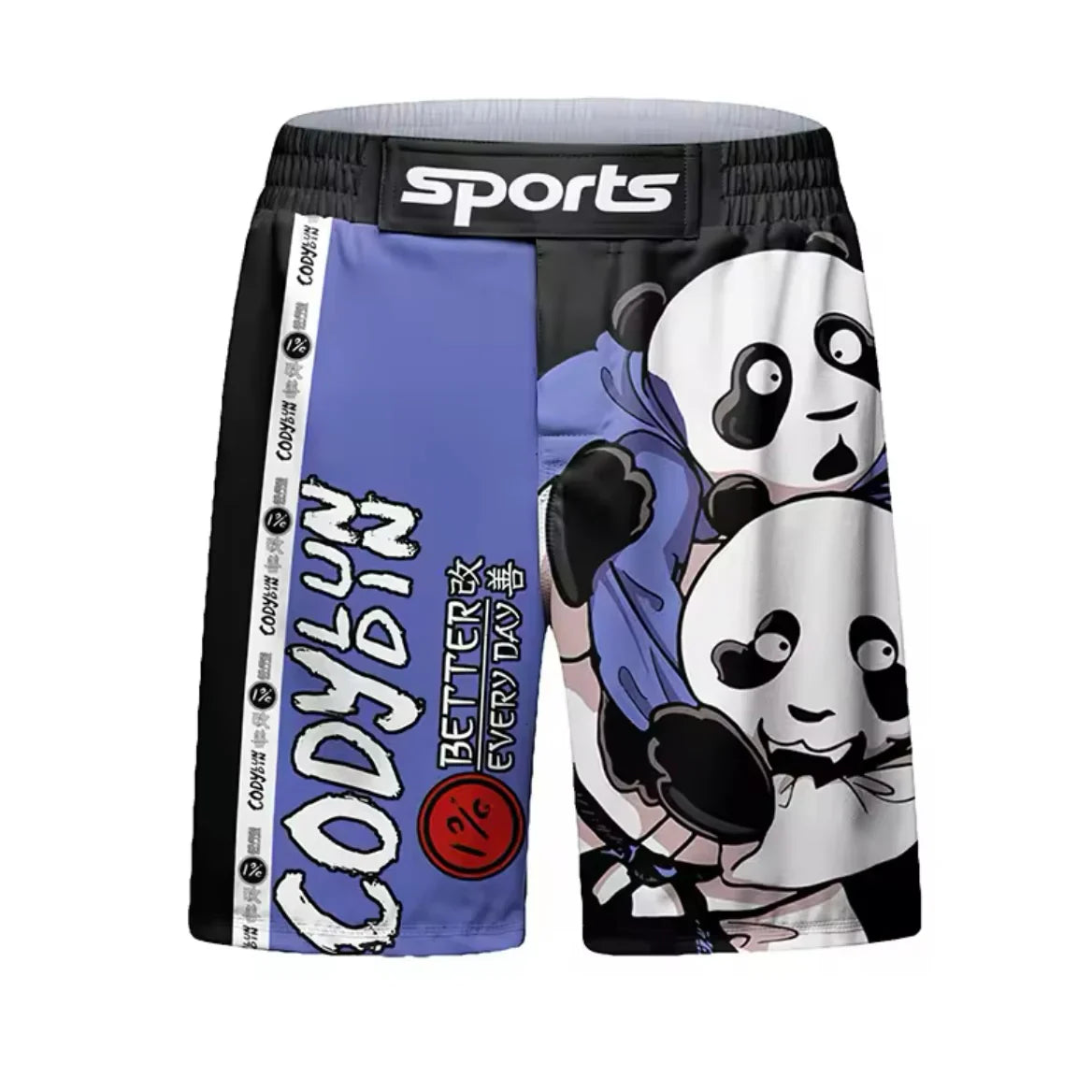 Judo Panda Premium BJJ No Gi / MMA Grappling Shorts - MADE TO ORDER 2 WEEK DISPATCH