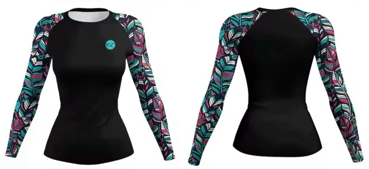 Women’s Colourful Roller Premium BJJ / MMA Rash Guard - MADE TO ORDER 2 WEEK DISPATCH