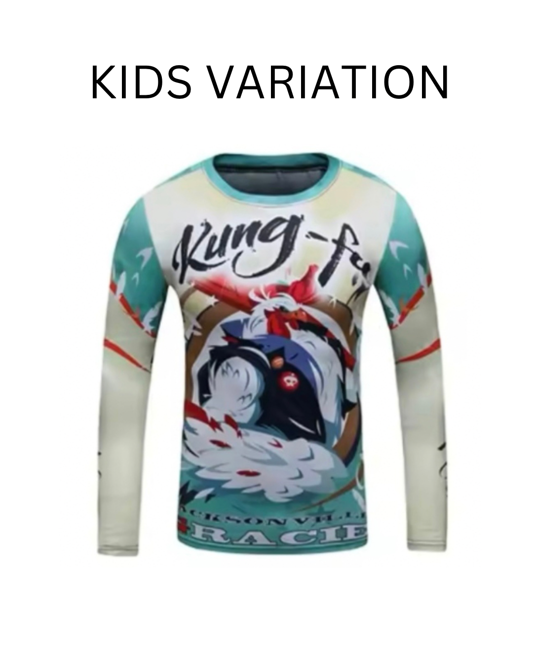 Kung Fu Chicken Premium BJJ No Gi / MMA Set. Rash Guard, Shorts & Spats - MADE TO ORDER 2 WEEK DISPATCH