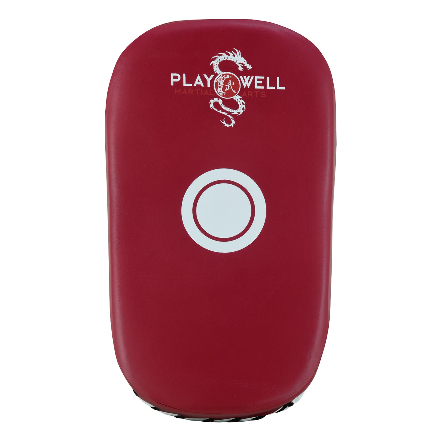 Playwell Elite Deluxe " Maroon Series " Leather Curved Thai Pad