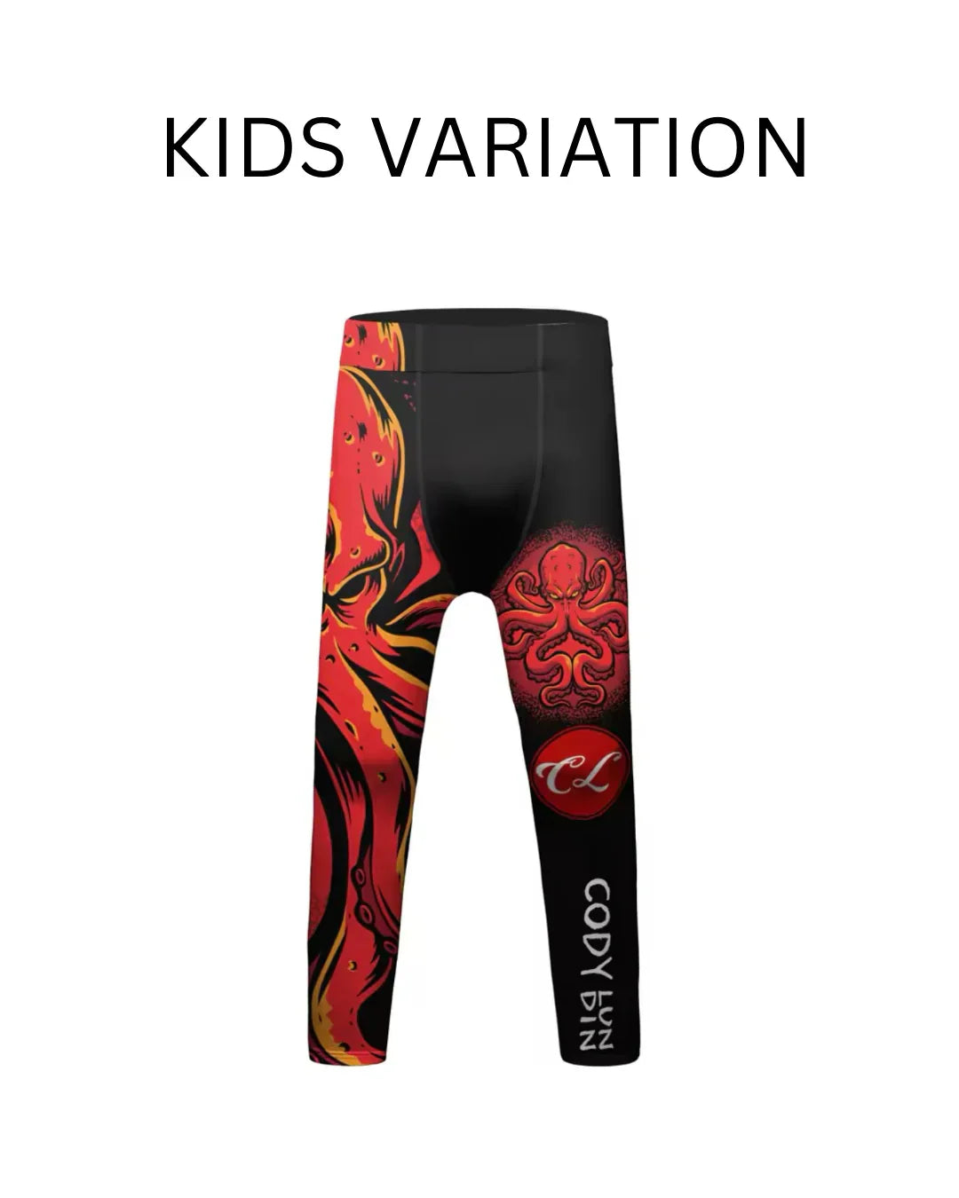Octopus Premium Compression Spats for BJJ, MMA, Wrestling, CrossFit, Yoga, Running, Cycling, and More - MADE TO ORDER 2 WEEK DISPATCH
