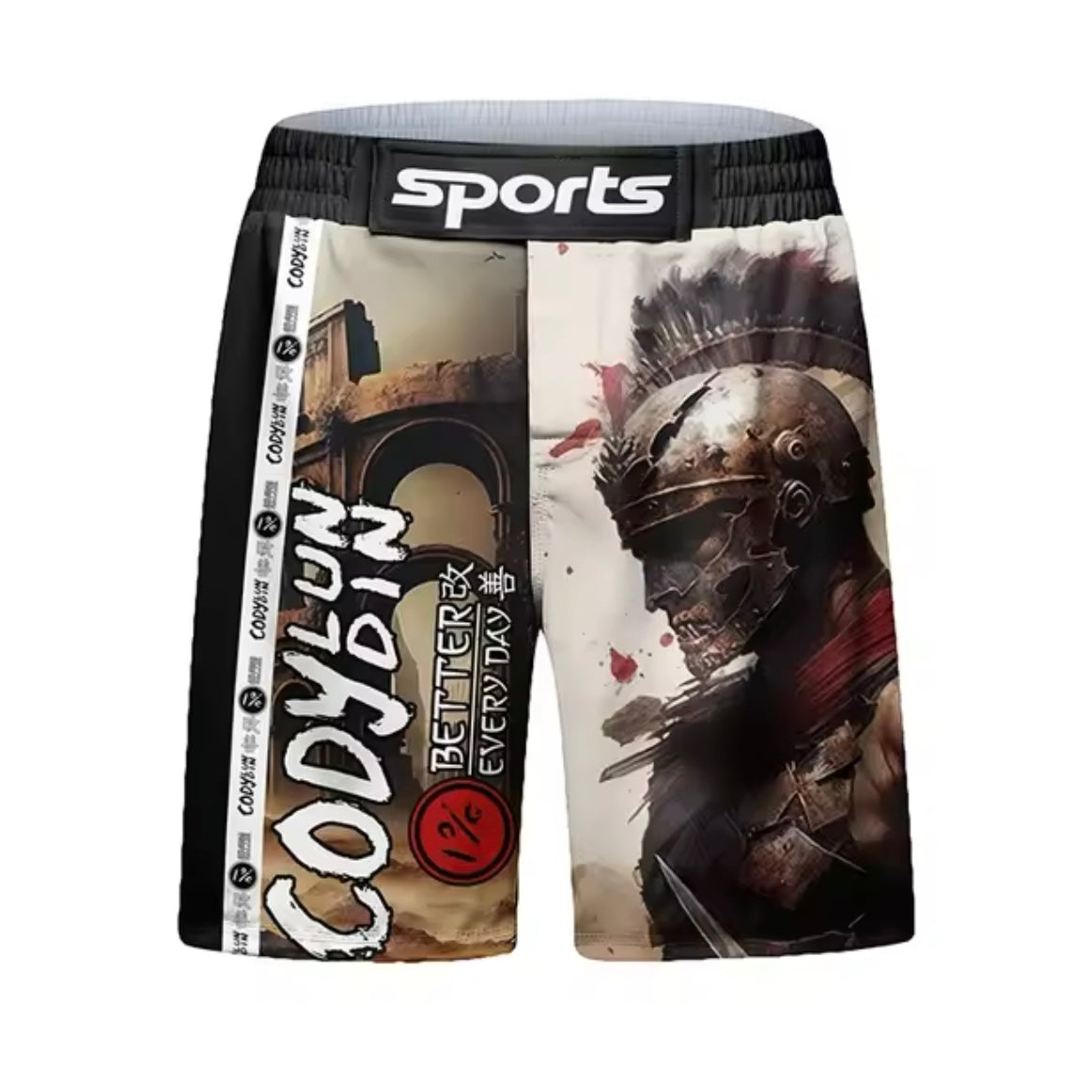 Gladiator Premium BJJ No Gi / MMA Set. Rash Guard, Shorts & Spats - MADE TO ORDER 2 WEEK DISPATCH
