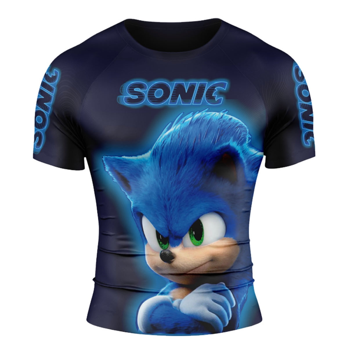 Sonic The Hedgehog Premium Short Sleeve Rash Guard - MADE TO ORDER 2 WEEK DISPATCH
