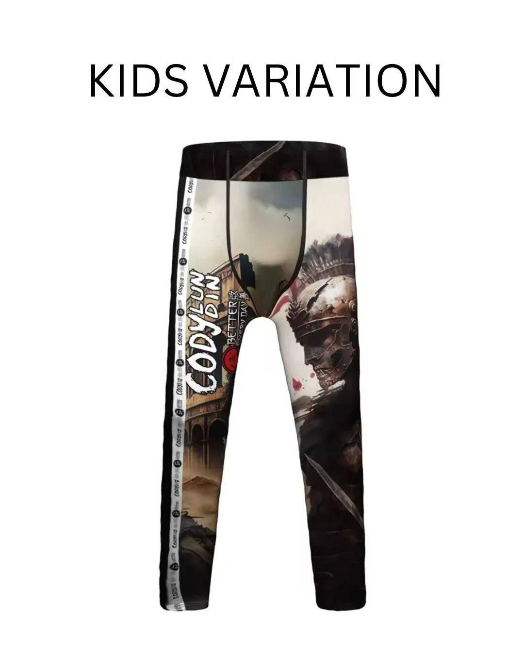 Gladiator Premium Compression Spats for BJJ, MMA, Wrestling, CrossFit, Yoga, Running, Cycling, and More - MADE TO ORDER 2 WEEK DISPATCH