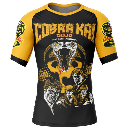 Cobra Kai Premium Rash Guard - LONG OR SHORT SLEEVE - MADE TO ORDER 2 WEEK DISPATCH