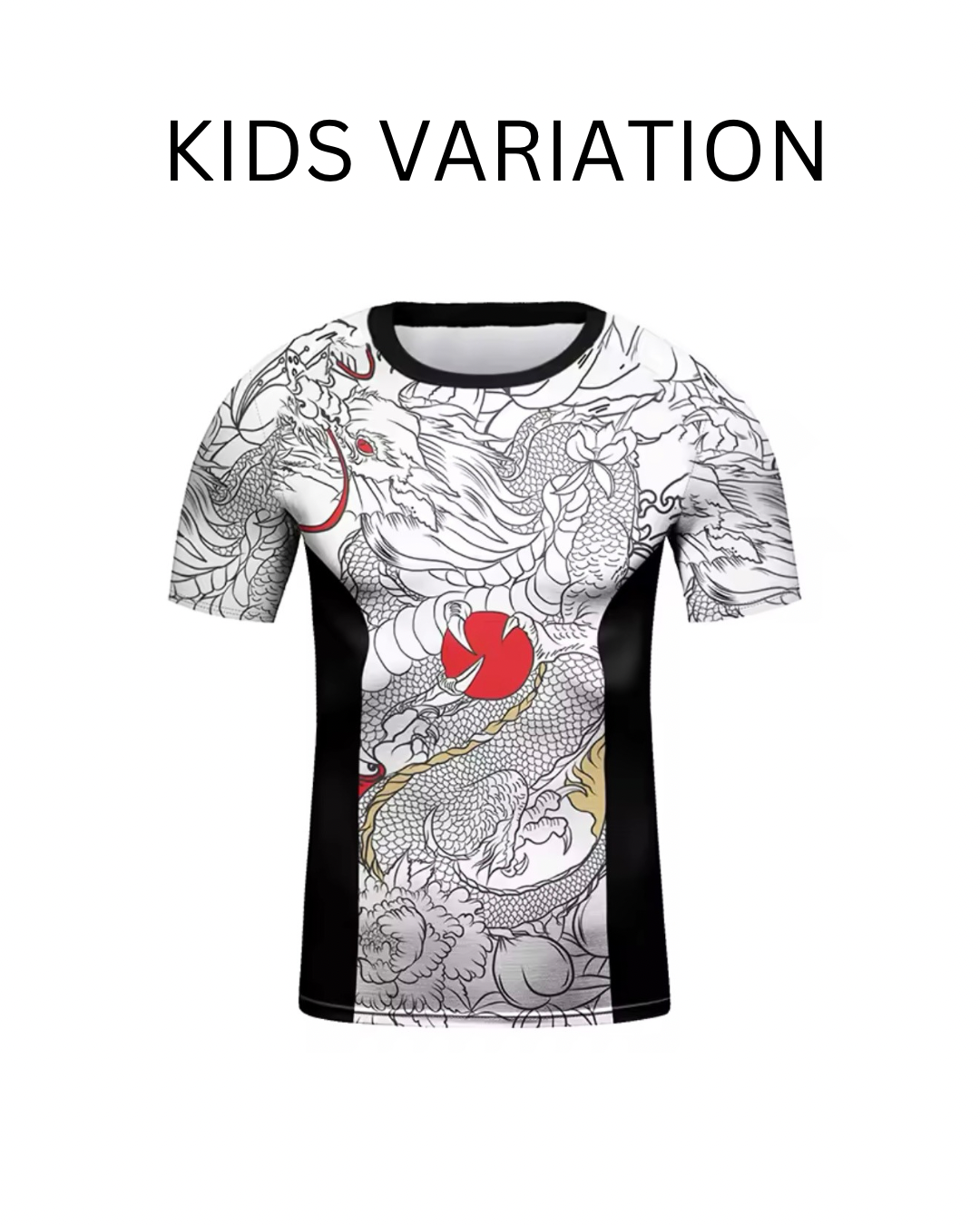 Dragon Roller Premium BJJ No Gi / MMA Set. Rash Guard, Shorts & Spats - MADE TO ORDER 2 WEEK DISPATCH