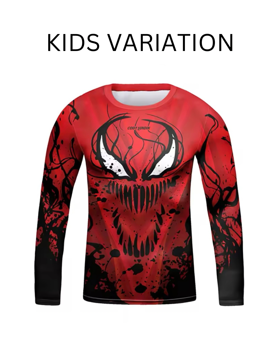 Red Carnage Premium BJJ / MMA Rash Guard - LONG & SHORT SLEEVE VARIATIONS - MADE TO ORDER 2 WEEK DISPATCH