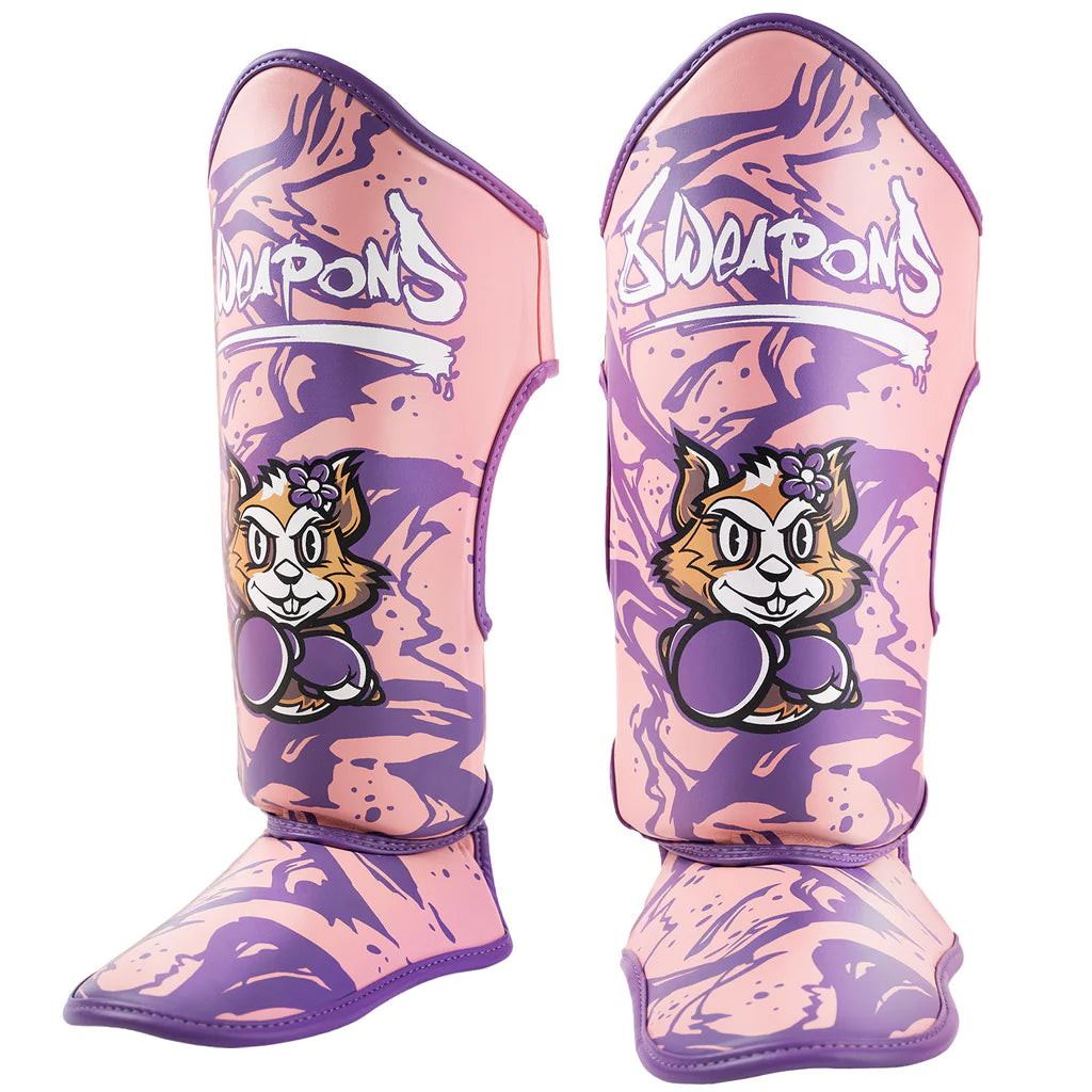 8 Weapons Kids Jenny Muay Thai Shin Guards