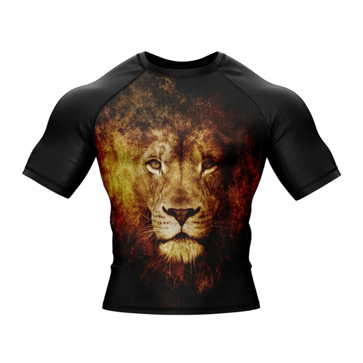 Lion Premium Rash Guard - LONG OR SHORT SLEEVE - MADE TO ORDER 2 WEEK DISPATCH