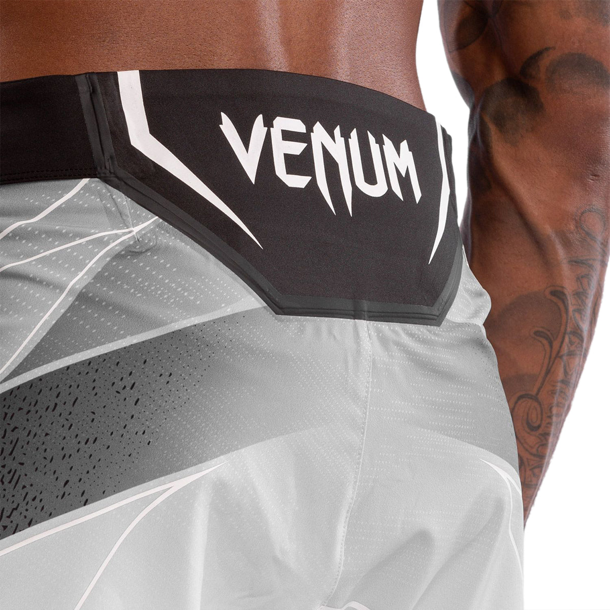 Venum x UFC Authentic Short Fit Mens Fight Shorts - White