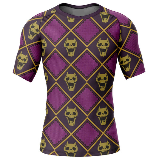 Jojo’s Bizarre Adventure 'Killer Queen Print' Premium Short Sleeve Rash Guard - MADE TO ORDER 2 WEEK DISPATCH