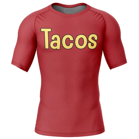 Dragon Ball Z Krillin Tacos Premium Short Sleeve Rash Guard - MADE TO ORDER 2 WEEK DISPATCH
