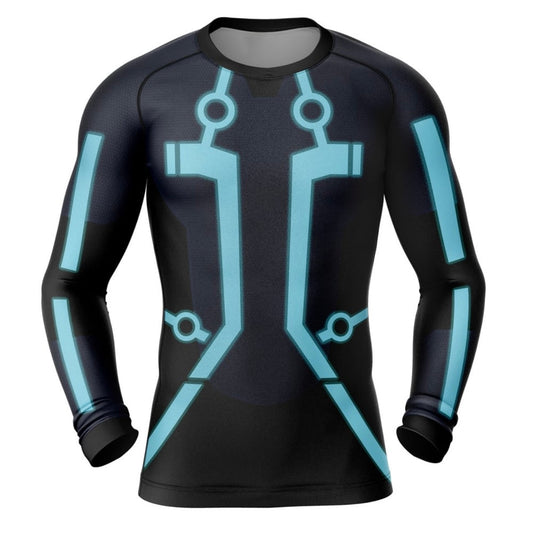 Tron Legacy Premium Rash Guard - LONG OR SHORT SLEEVE - MADE TO ORDER 2 WEEK DISPATCH