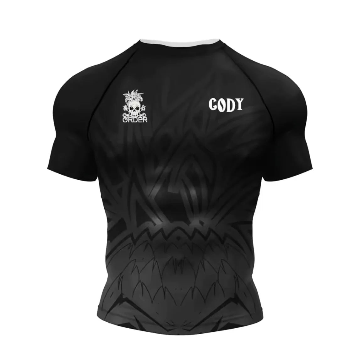 Black Skull Premium BJJ / MMA Rash Guard - LONG & SHORT SLEEVE VARIATIONS - MADE TO ORDER 2 WEEK DISPATCH