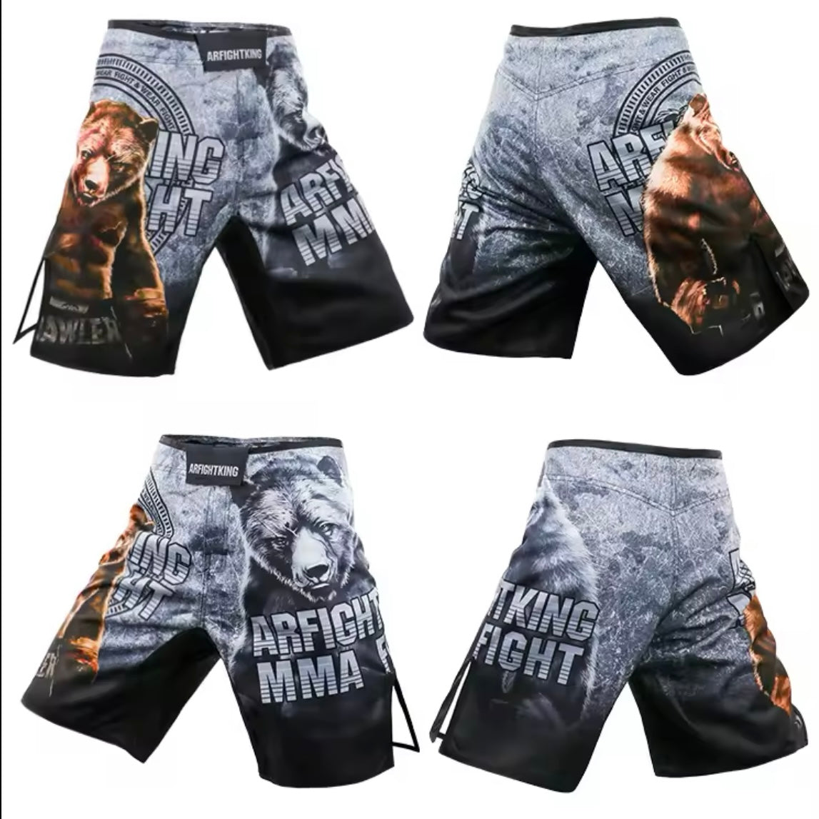 Bear Fight Premium MMA Grappling Shorts - MADE TO ORDER 2 WEEK DISPATCH