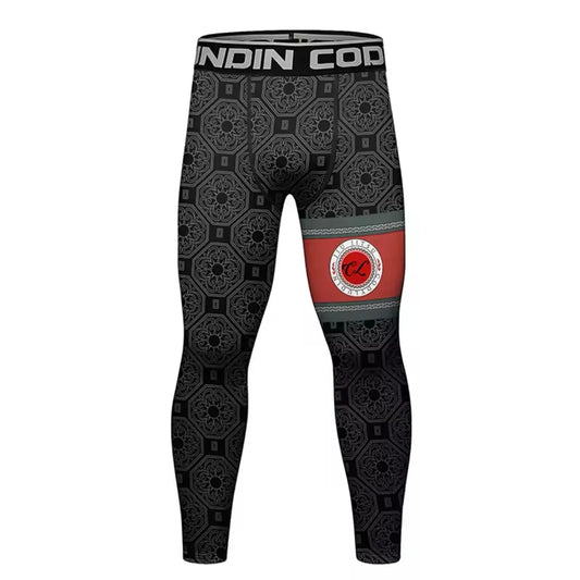 Black & Red Premium Compression Spats for BJJ, MMA, Wrestling, CrossFit, Yoga, Running, Cycling, and More - MADE TO ORDER 2 WEEK DISPATCH