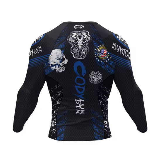 Biker Premium BJJ / MMA Rash Guard - LONG & SHORT SLEEVE VARIATIONS - MADE TO ORDER 2 WEEK DISPATCH