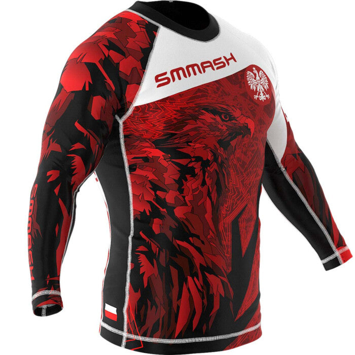 Polska (Poland) Premium Long Sleeve BJJ Rash Guard