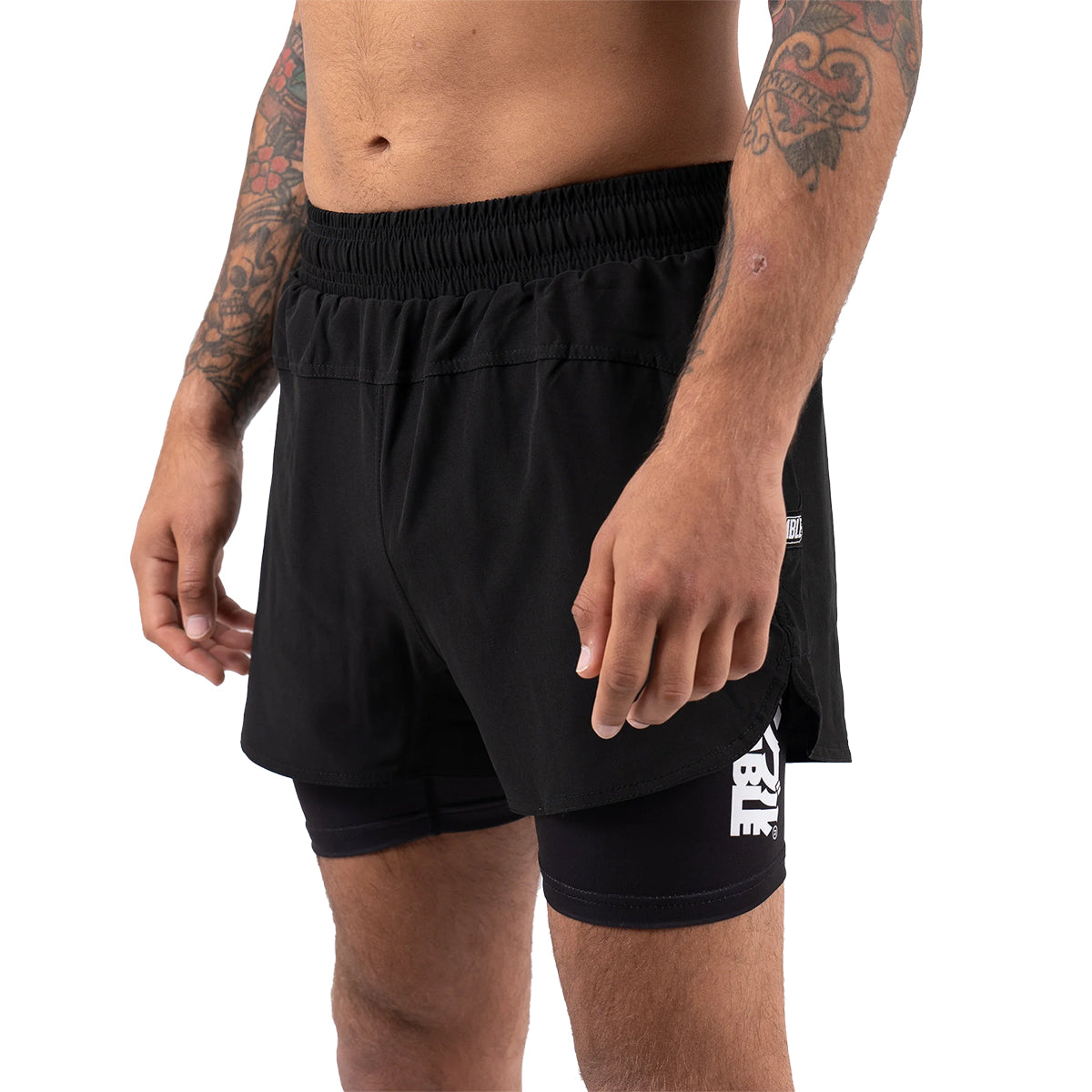 Scramble Combo Hybrid Grappling Fight Shorts - Black