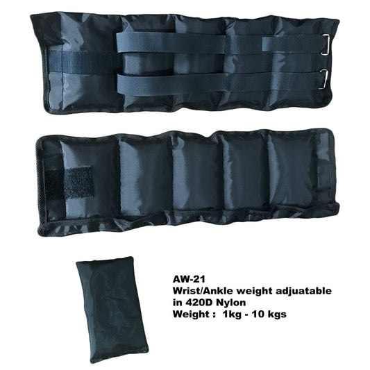 Deluxe Leg Weights Nylon Adjustable  - 8kg SET